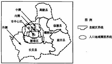 西安市人口密度_从上面两张中国人口密度图,我们发现国家中心城市所在的城市(2)