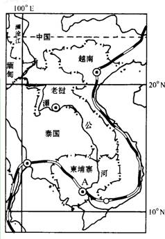 (河流),流出中国后经过缅甸,老挝,泰国,柬埔寨,越南,注入  海