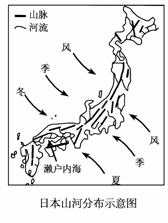 阅读日本河流的图文资料,回答问题.材料一:日本河流众多,大多发源