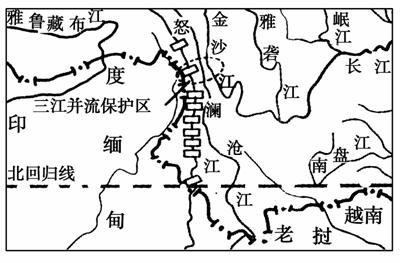 材料一 怒江是我国尚待开发的最大的水电能