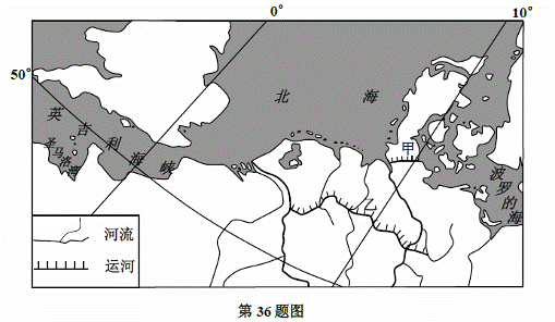 材料二:英吉利海峡有丰富的潮汐能资源,南岸尤为丰富,圣马洛湾沿岸建