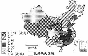 人口压力指数空间分布_综合人口压力指数