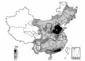 读我国干旱灾害频次分布图回答下列问题